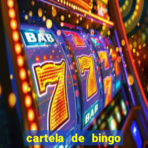 cartela de bingo pra imprimir